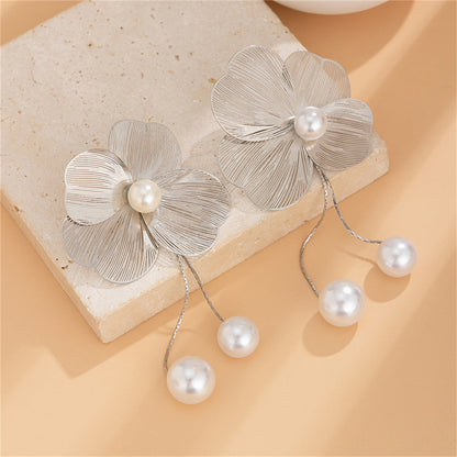 Flora Pearl Drop Earrings