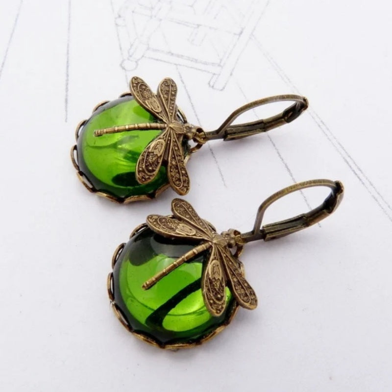 Liora Vintage Dragonfly Earrings