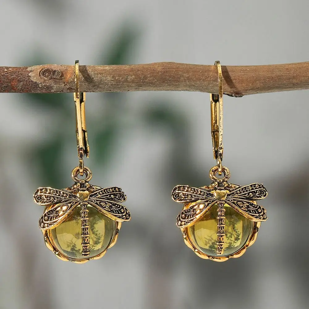 Liora Vintage Dragonfly Earrings