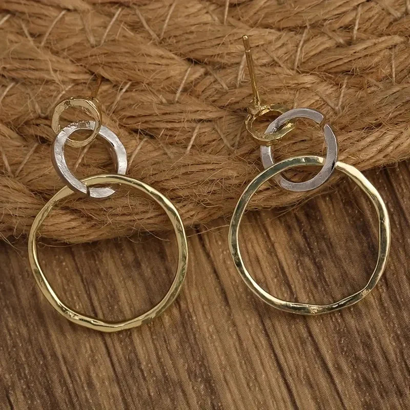 Opal Crescent Earrings