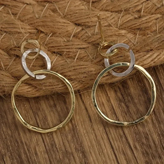 Opal Crescent Earrings