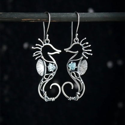 Aqua Siren Gemstone Earrings