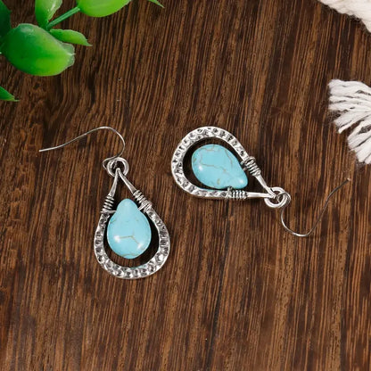 Majestic Sapphire Turquoise Earrings