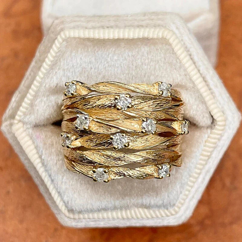 Lustrous Muse Crossover Ring