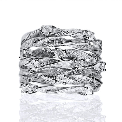 Lustrous Muse Crossover Ring