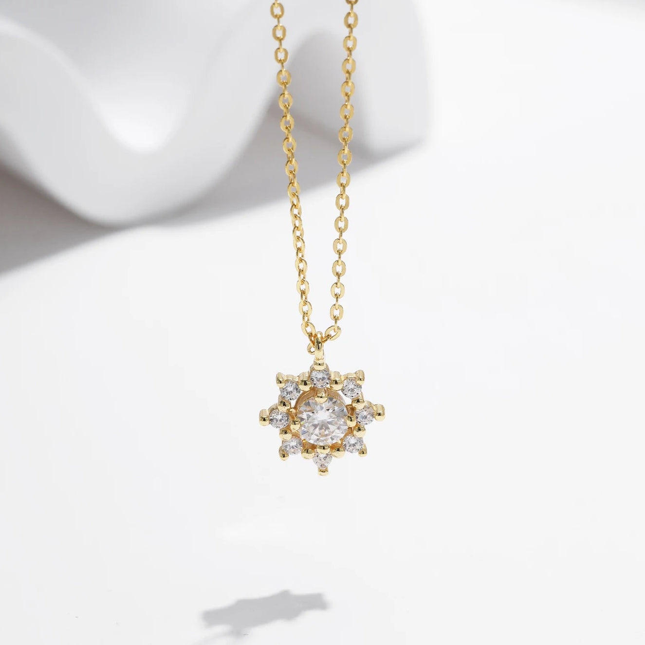 0.5 Carat Moissanite Snowflake Necklace