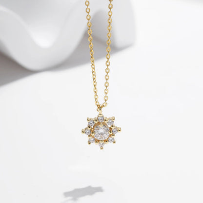 0.5 Carat Moissanite Snowflake Necklace