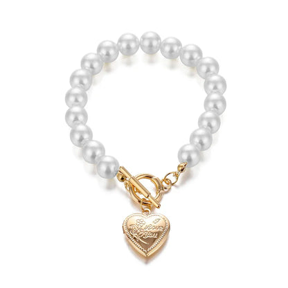 Radiant Lumina Heart Pearl Bracelet