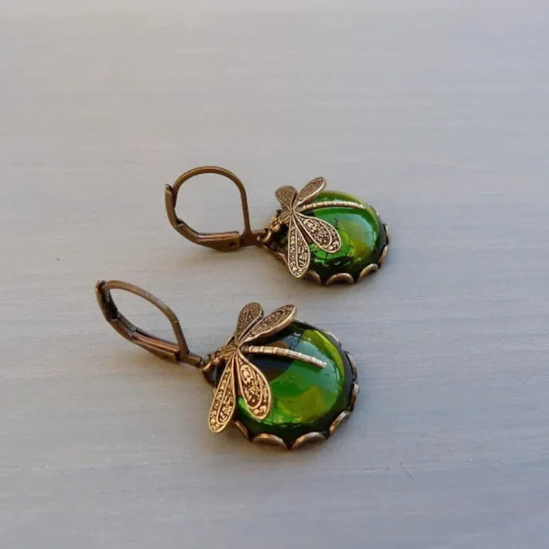 Liora Vintage Dragonfly Earrings