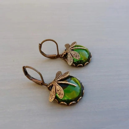 Liora Vintage Dragonfly Earrings