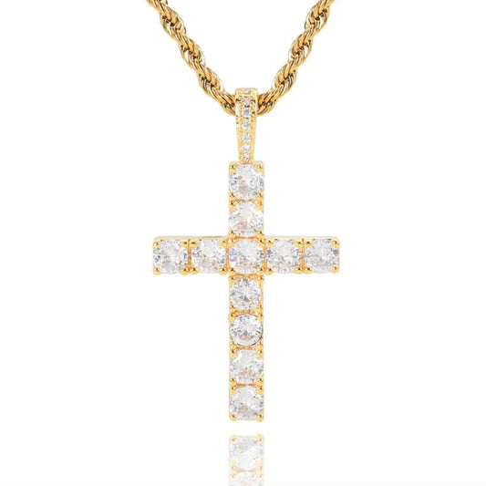 Classic Diamond Cross Necklace