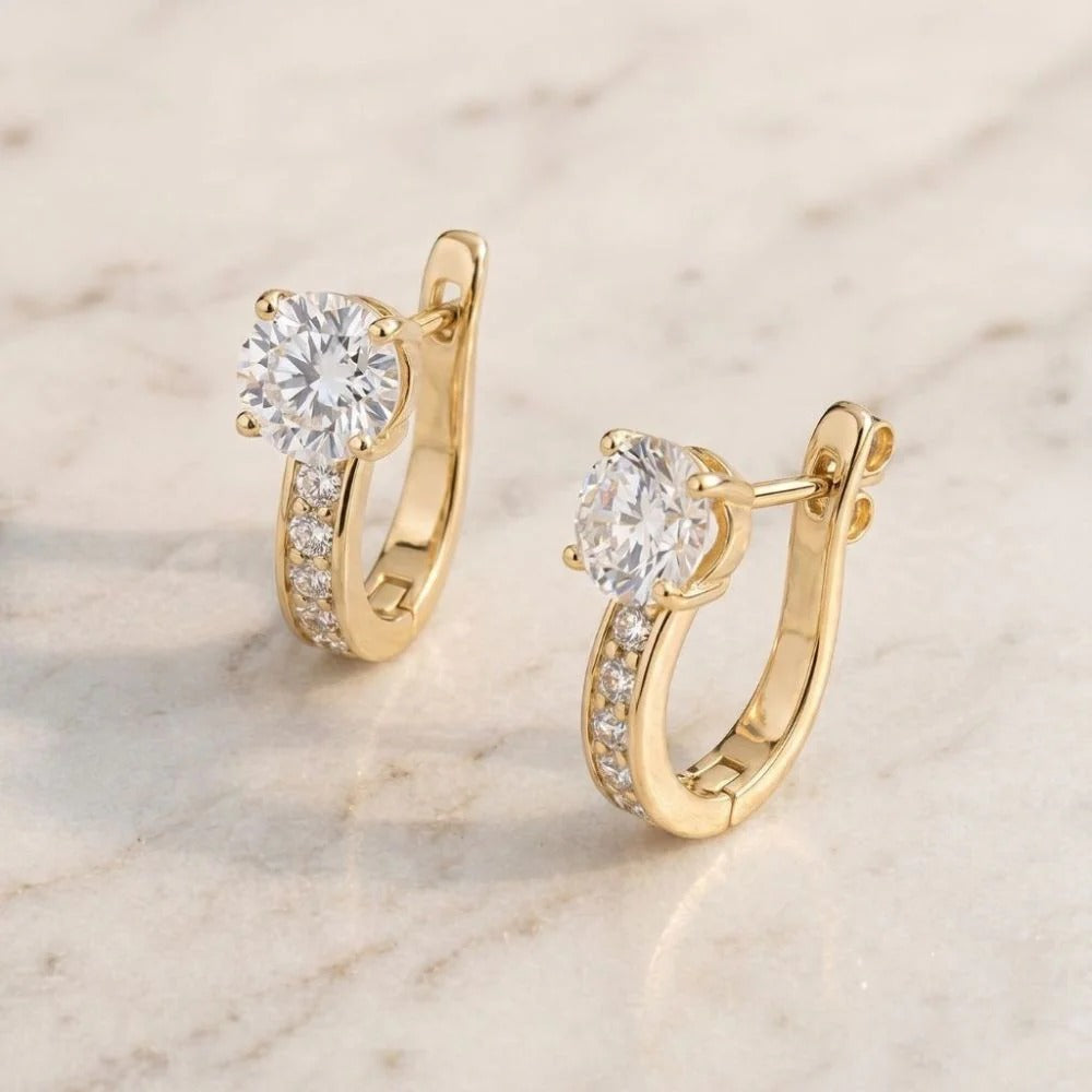 Elegant Huggie Earrings
